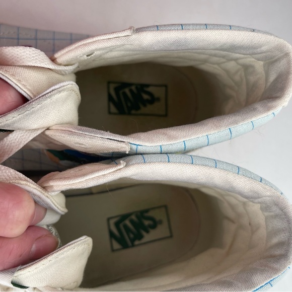 👞Vans Men’s Save Our Planet SK8 Reissue-SZ 9-Off-White Canvas Hi Top Sneaker - Picture 10 of 14